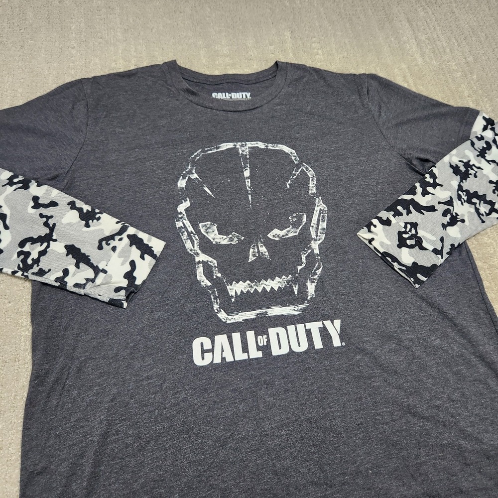 Call of Duty Shirt Men XL Thermal T Camo Graphic Advanced Warfare Gaming
